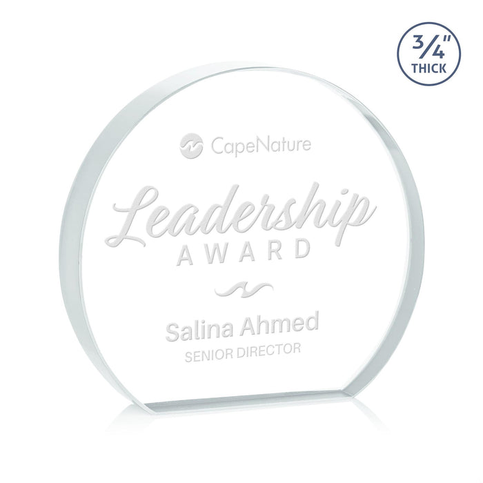 Custom Logo Maren Hemisphere Award - Clear