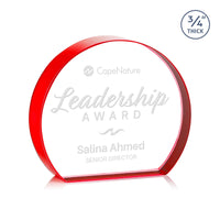 Custom Logo Maren Hemisphere Award - Red