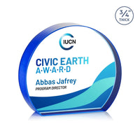 Custom Logo Maren Hemisphere VividPrint™ Award - Blue