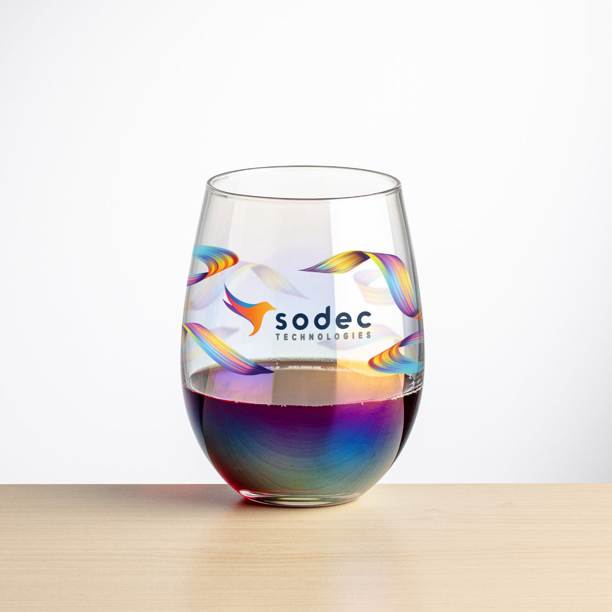 Custom Logo Miami Stemless Wine - VividPrint™
