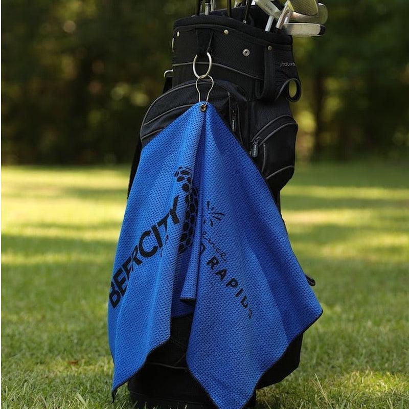 Custom Logo Microfiber Waffle Caddie Towel