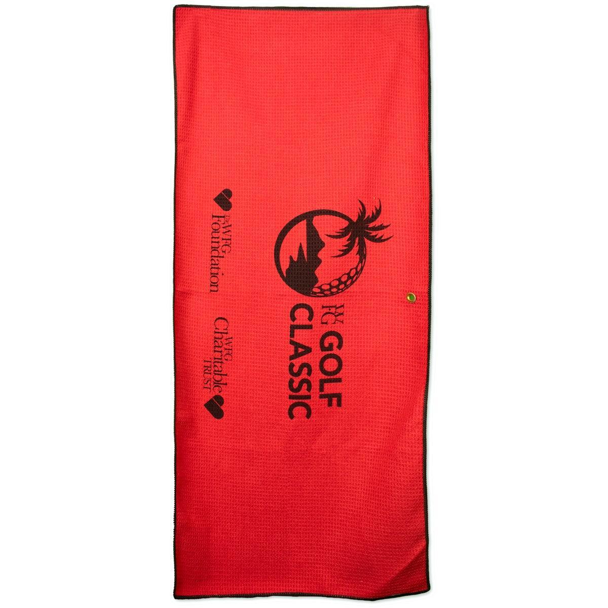 Custom Logo Microfiber Waffle Caddie Towel