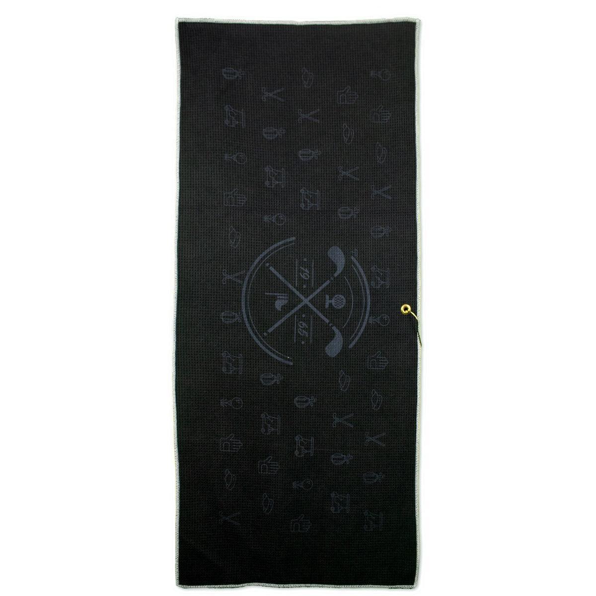 Custom Logo Microfiber Waffle Caddie Towel