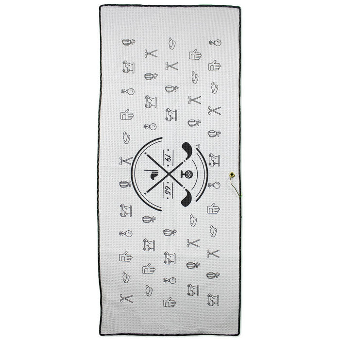 Custom Logo Microfiber Waffle Caddie Towel