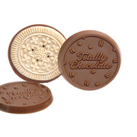 Custom Logo NEW – 12-Piece 2″ Chocolate Mini Sugar Cookie Gift Set – Luxury Packaging