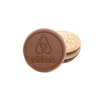 Custom Logo NEW – 2″ Mini Sugar Cookie with Engraved Chocolate