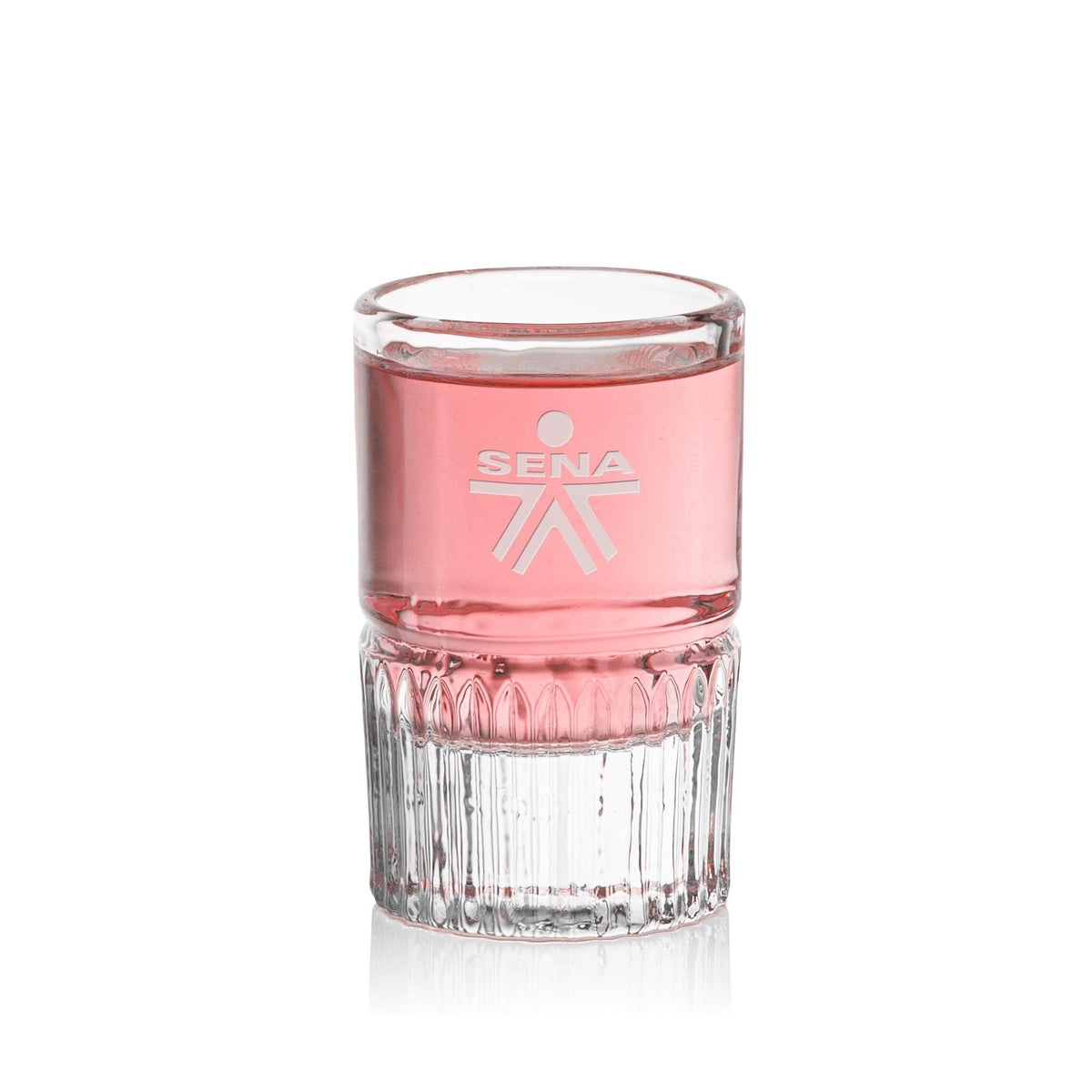 Custom Logo Newkirk Shot Glass - Deep Etch