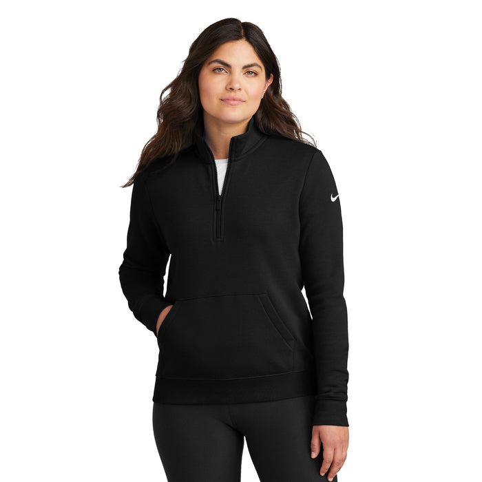 Custom Logo Nike Club Fleece Ladies' 1/2 Zip Pullover