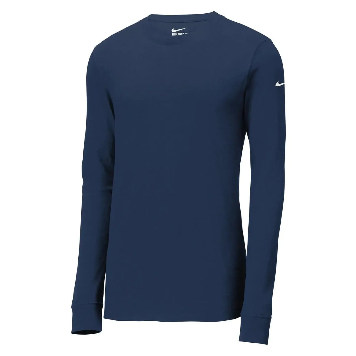 Custom Logo Nike Dri-FIT Cotton/Poly Long Sleeve Tee Shirt