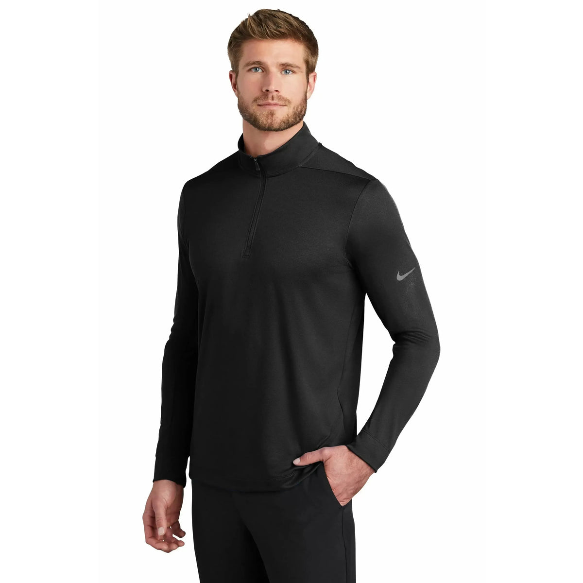Custom Logo Nike Dry 1/2 Zip Cover Up Layering - Mens