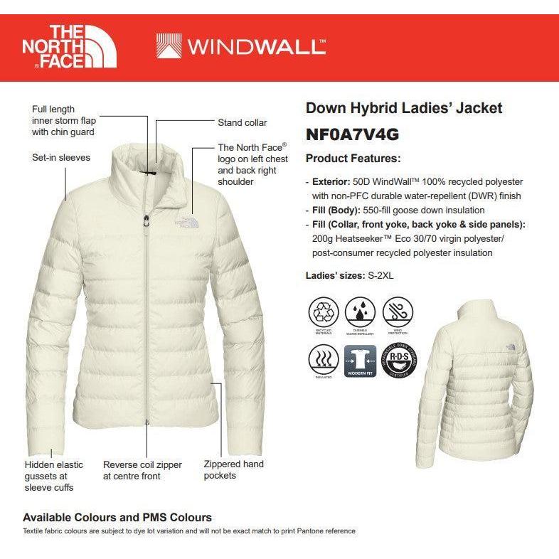 Custom Logo North Face Down Hybrid Jacket Womens