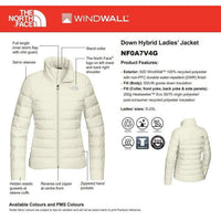 Custom Logo North Face Down Hybrid Jacket Womens
