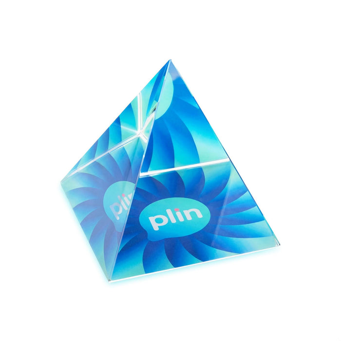 Custom Logo Optical Pyramid VividPrint™ Award