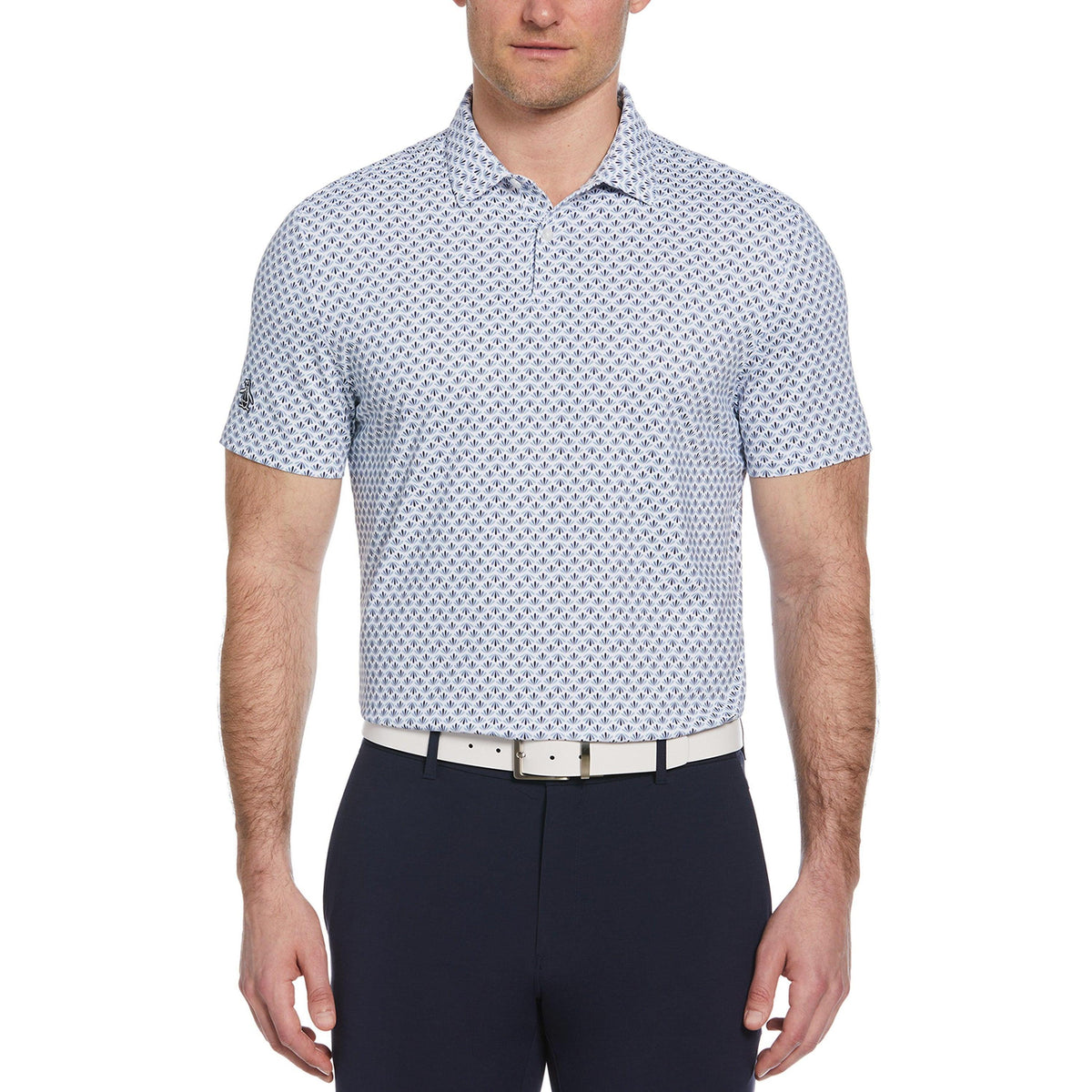 Custom Logo Original Penguin Retro Geo Print Men's Polo