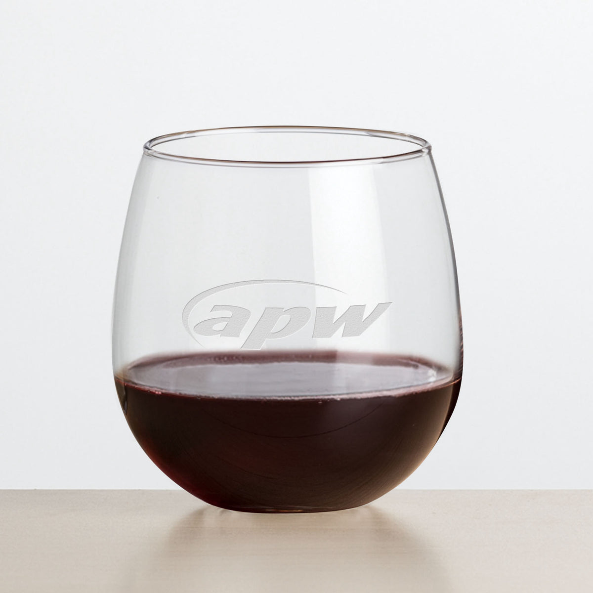 Custom Logo Ossington Stemless Wine - 12oz/16.75oz/17oz - Deep Etch