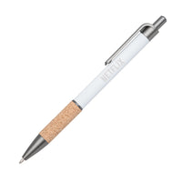 Custom Logo Otto Metal Pen w/Cork Grip & Black Refill