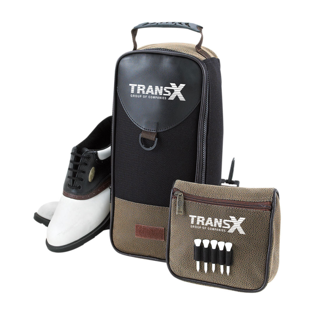 Custom Logo Par Shoe Bag with Accessories Pouch
