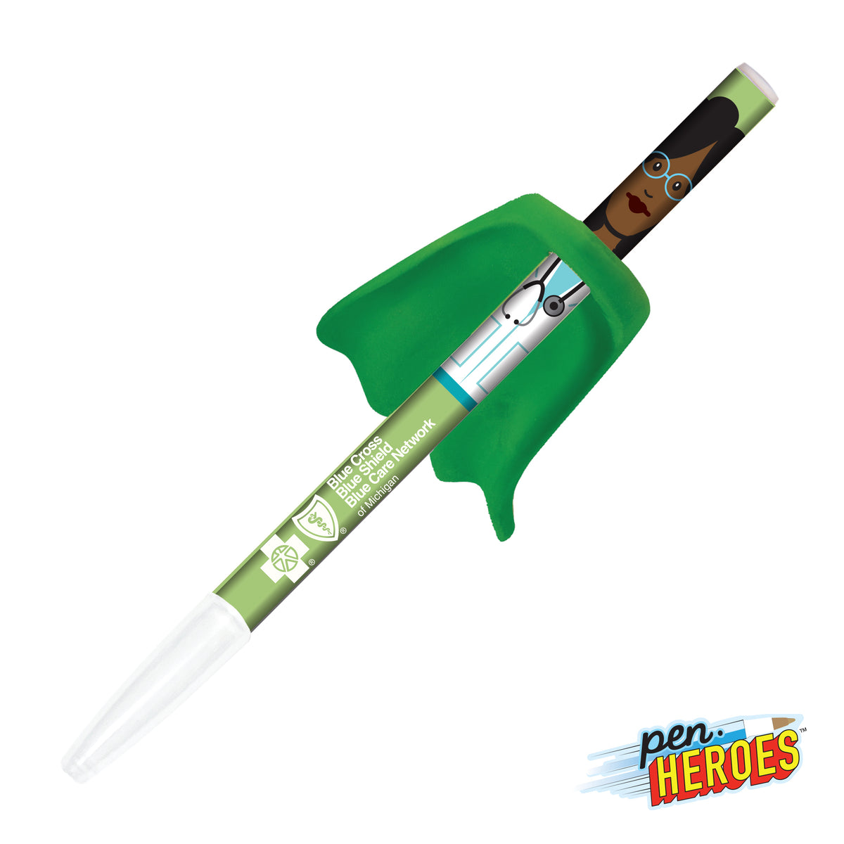 Custom Logo Pen Heroes™ Healthcare Series Female w/Cape
