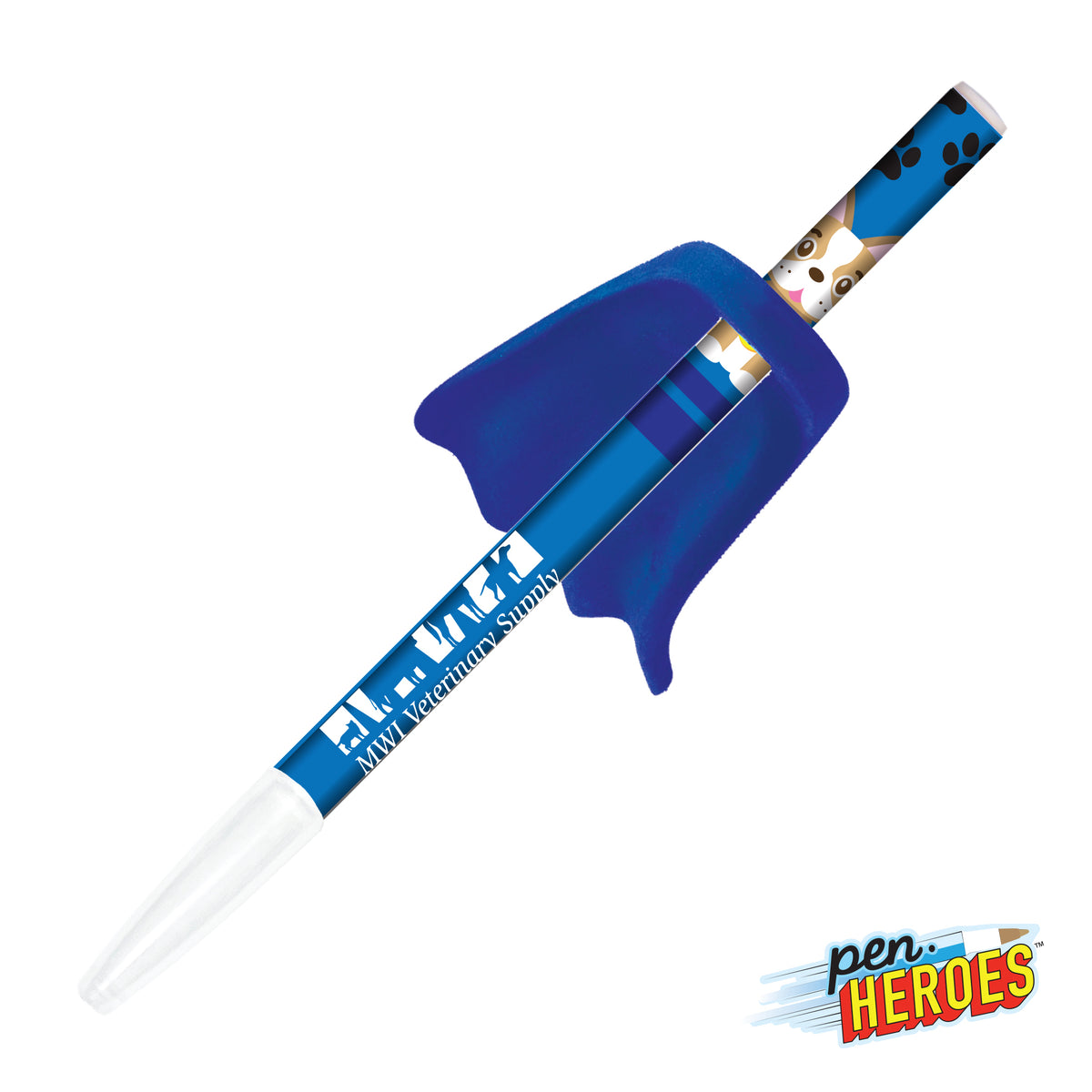 Custom Logo Pen Heroes™ Pet Series dog w/Cape