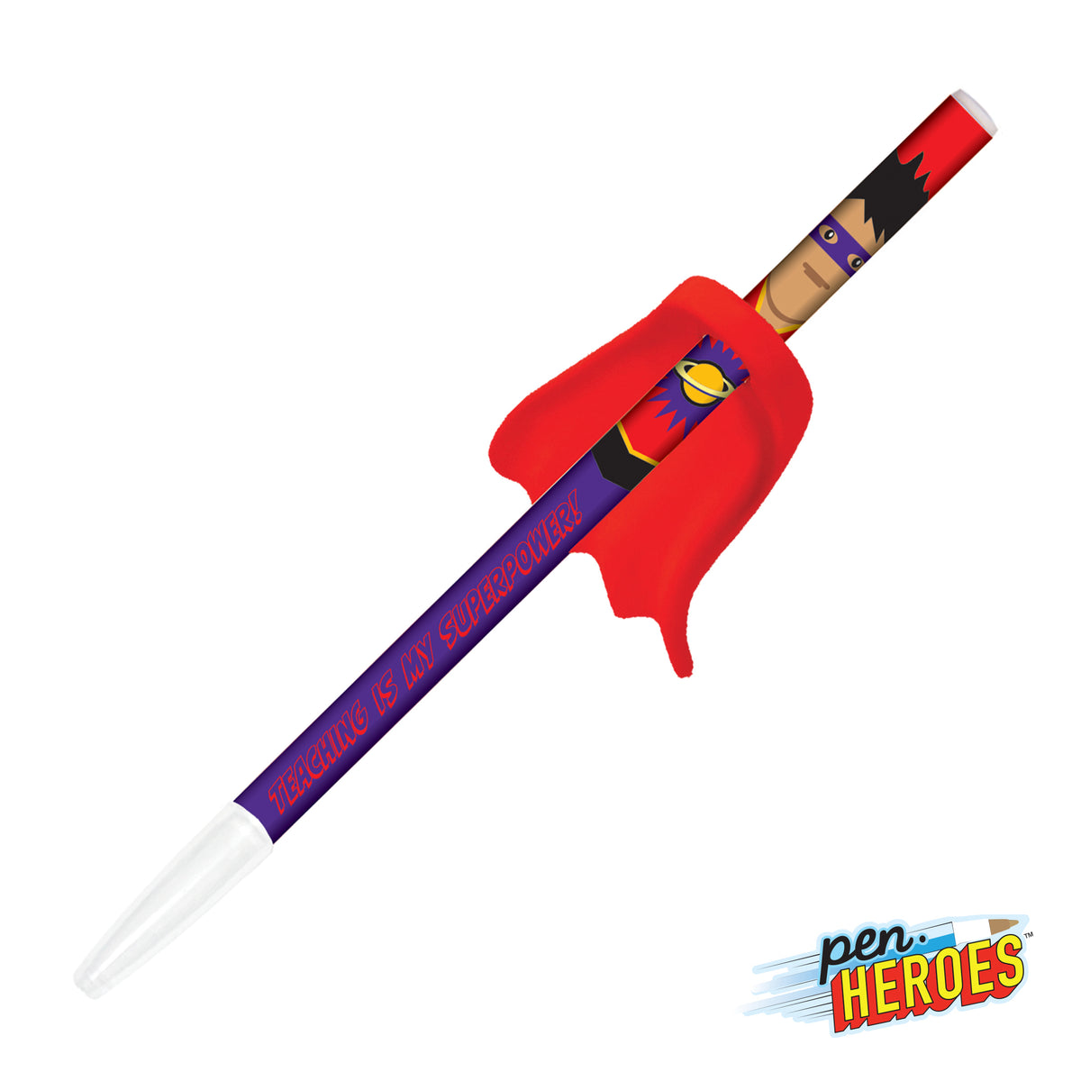 Custom Logo Pen Heroes™ Superhero Series Male w/Cape