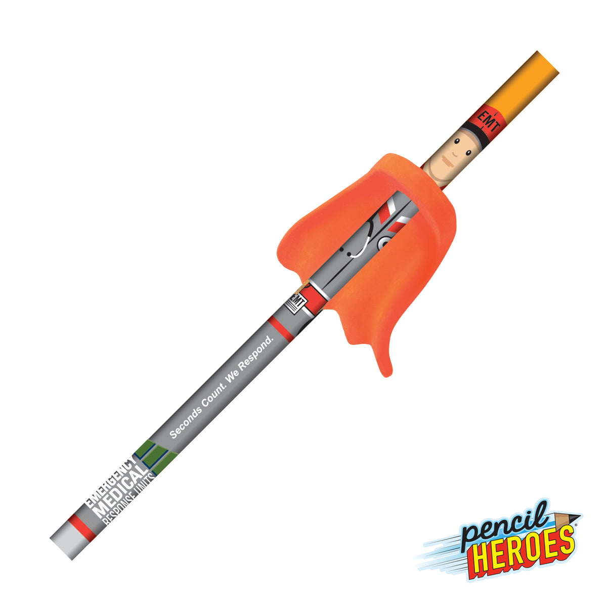 Custom Logo Pencil Heroes® Heathcare Series Male w/Cape