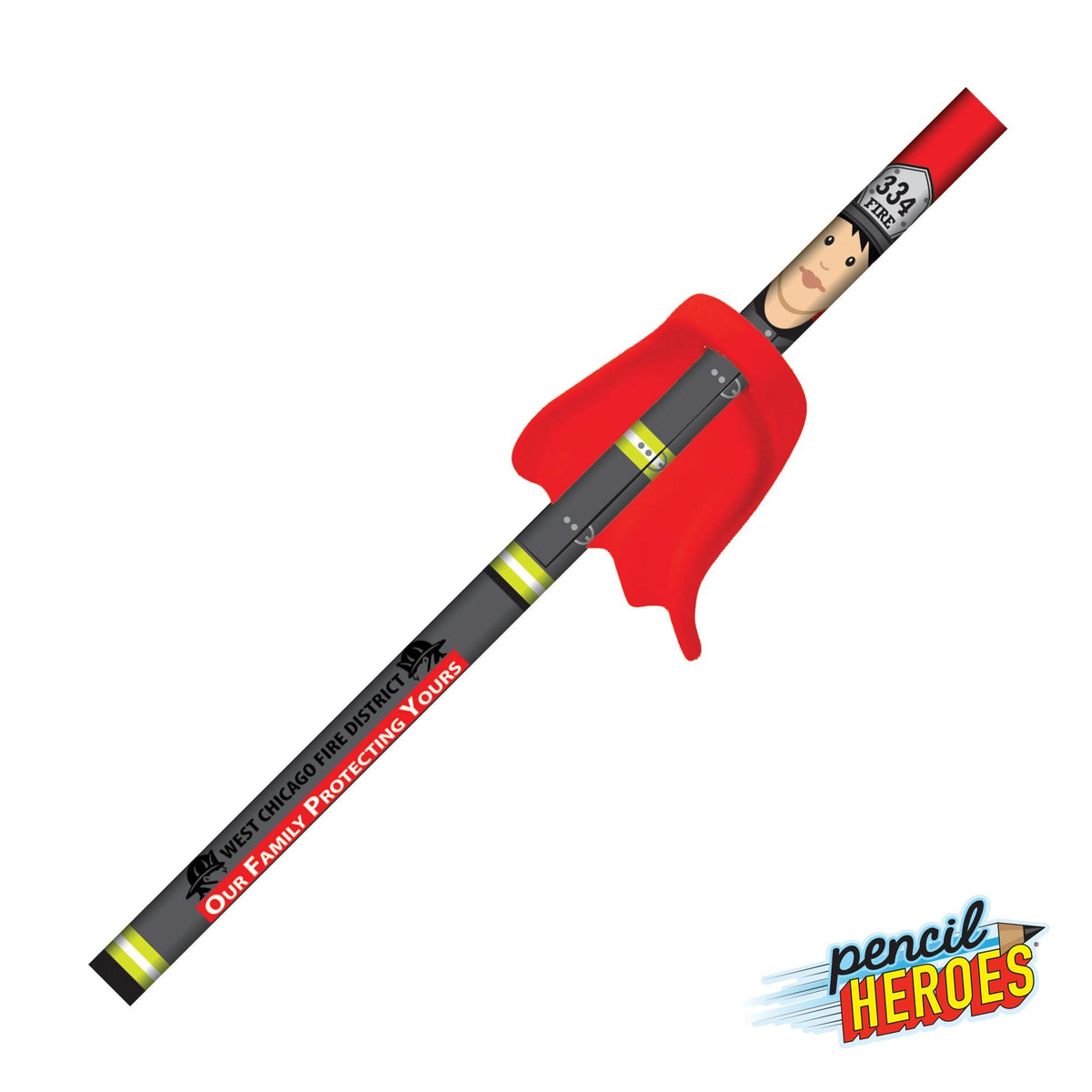 Custom Logo Pencil Heroes® Hometown Series Female w/Cape