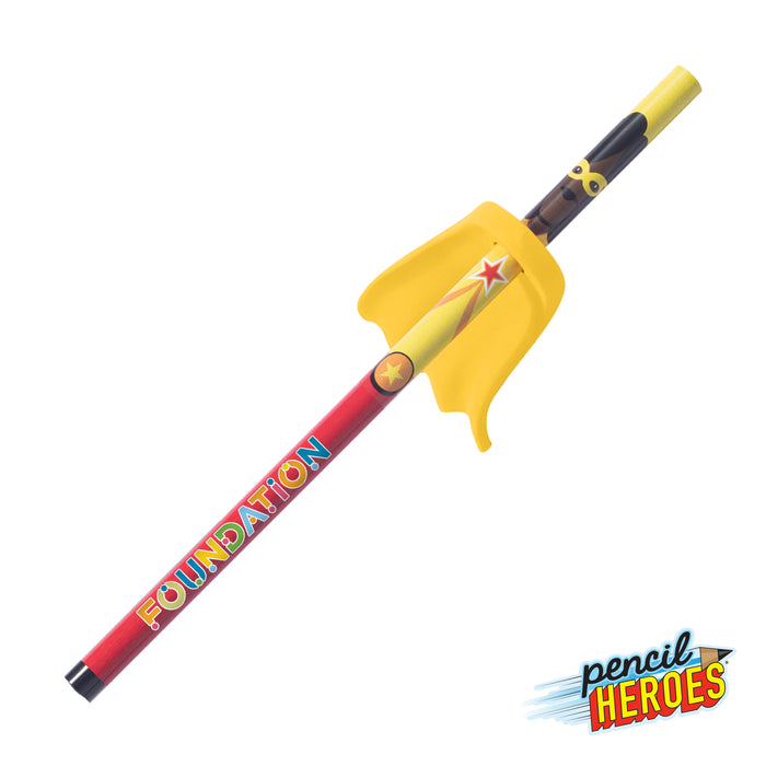 Custom Logo Pencil Heroes® Superhero Series Female w/Cape