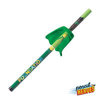 Custom Logo Pencil Heroes® Superhero Series Male w/Cape