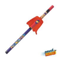 Custom Logo Pencil Heroes® Superhero Series Male w/Cape