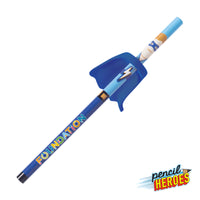 Custom Logo Pencil Heroes® Superhero Series Male w/Cape
