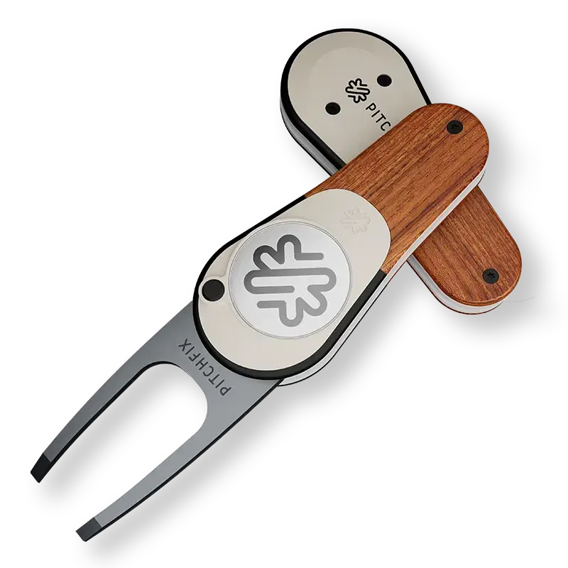 Custom Logo Pitchfix Woodie Divot Tool