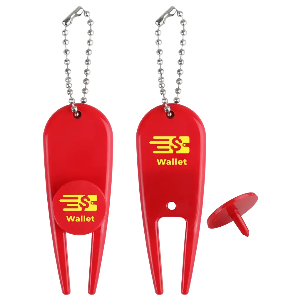 Custom Logo Plastic Divot Tool with Ball Marker