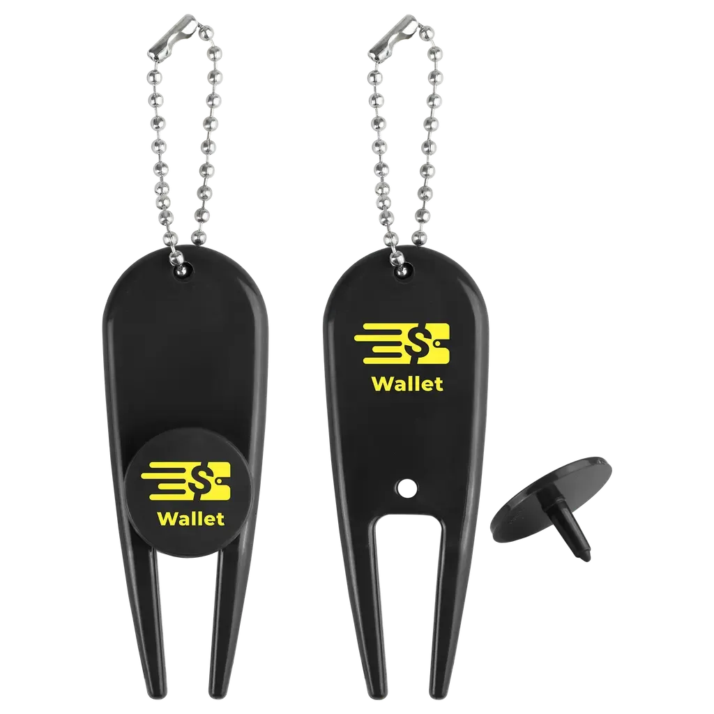Custom Logo Plastic Divot Tool with Ball Marker