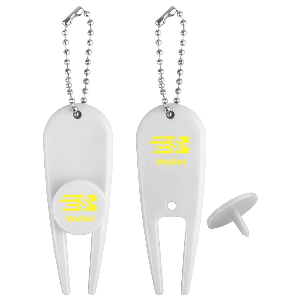 Custom Logo Plastic Divot Tool with Ball Marker