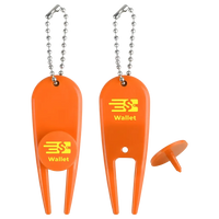 Custom Logo Plastic Divot Tool with Ball Marker