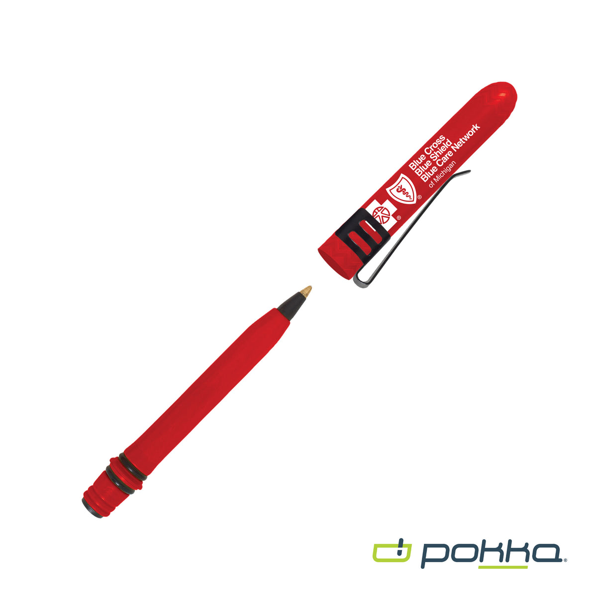 Custom Logo Pokka® Pocket Pen w/Clip