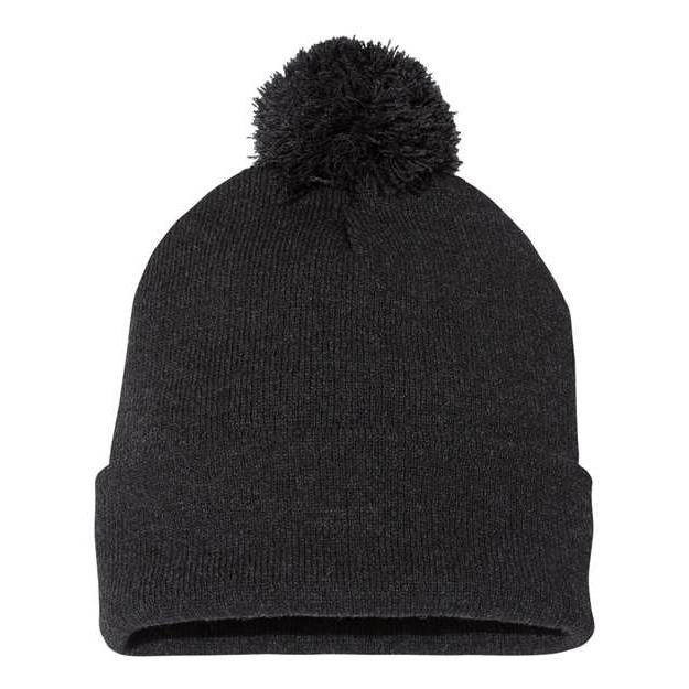 Custom Logo Pom-Pom Cuffed Beanie Toque