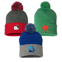 Custom Logo Pom-Pom Cuffed Beanie Toque