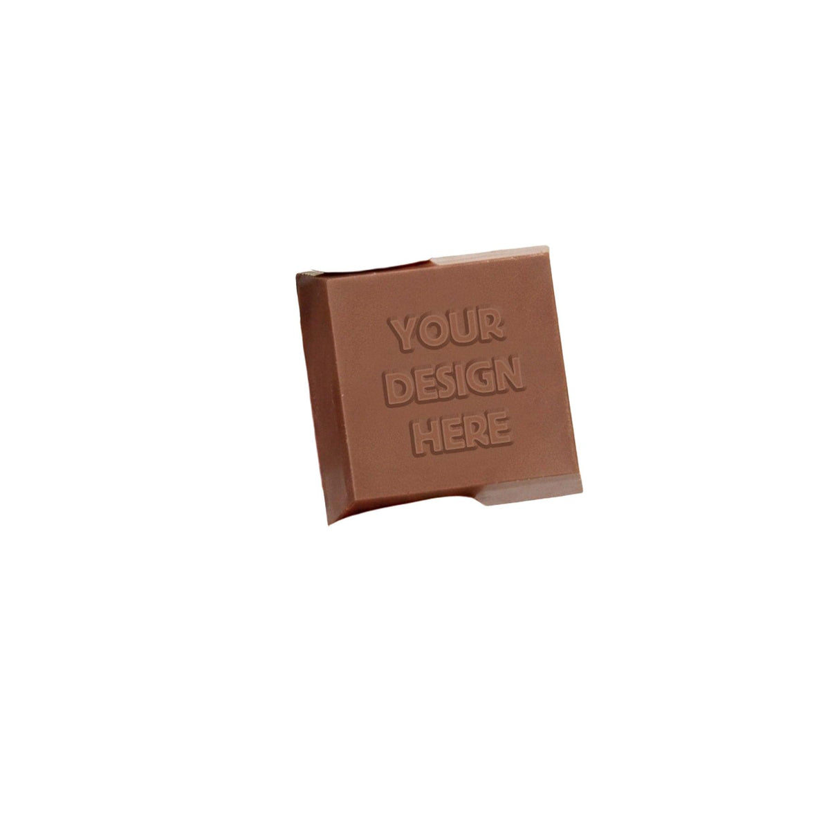 Custom Logo Premium Chocolate Square – Clear Packaging