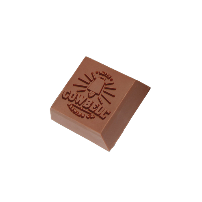 Custom Logo Premium Chocolate Square – Clear Packaging