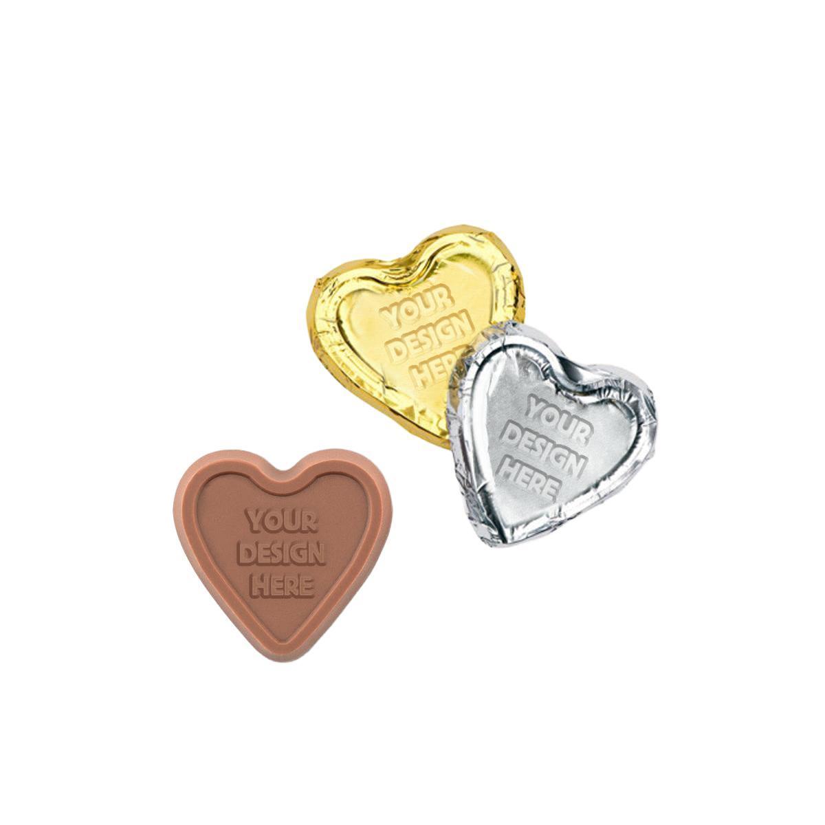 Custom Logo Premium Engraved Chocolate Heart