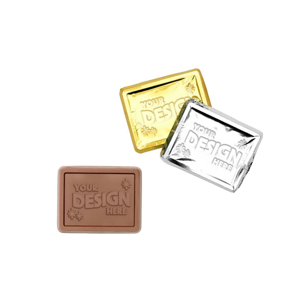 Custom Logo Premium Engraved Chocolate Rectangle
