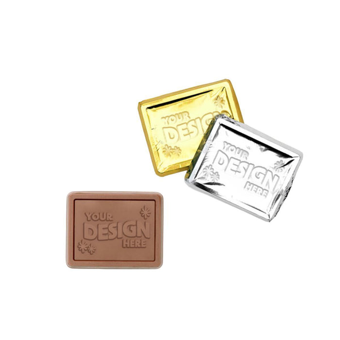 Custom Logo Premium Engraved Chocolate Rectangle