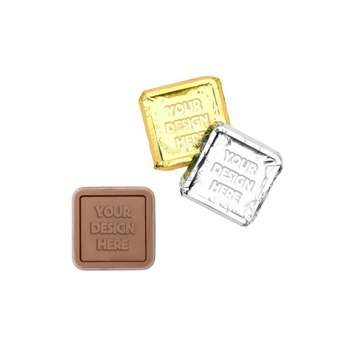 Custom Logo Premium Engraved Chocolate Square