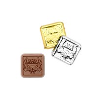 Custom Logo Premium Engraved Chocolate Square