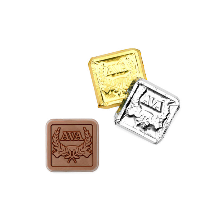 Custom Logo Premium Engraved Chocolate Square
