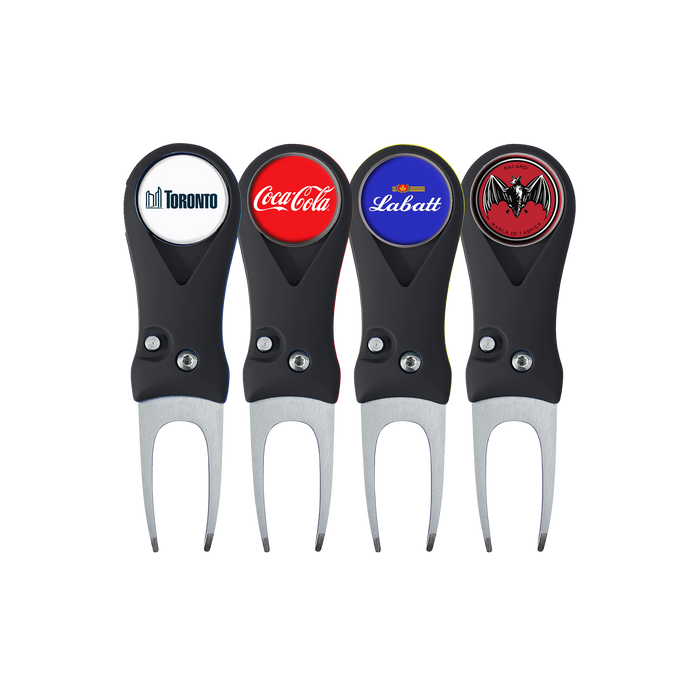 Custom Logo Premium Folding Divot Tool with Ball Marker - Backordered Until mid-June