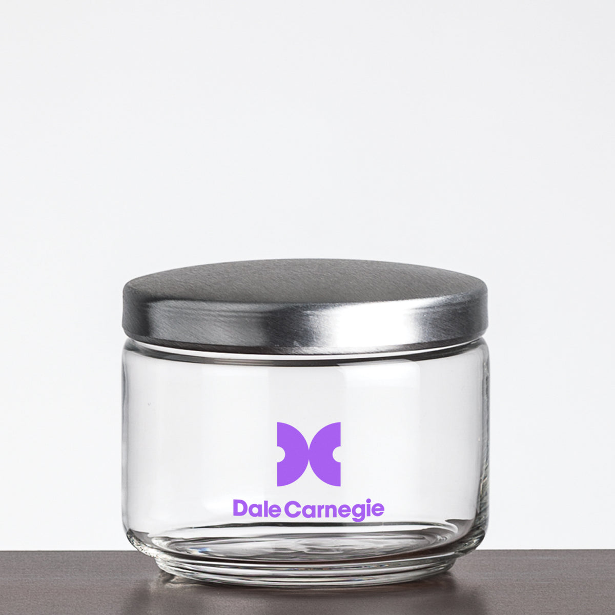 Custom Logo Primrose Jar with Metal Lid - Imprinted