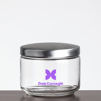 Custom Logo Primrose Jar with Metal Lid - Imprinted