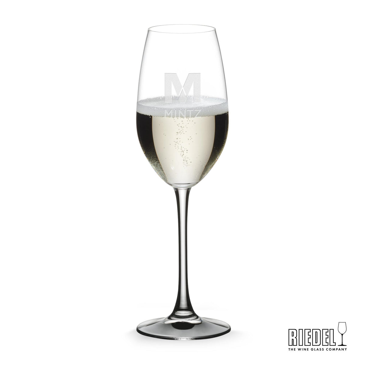 Custom Logo RIEDEL Oenologue Flute - 9.12oz - Deep Etch
